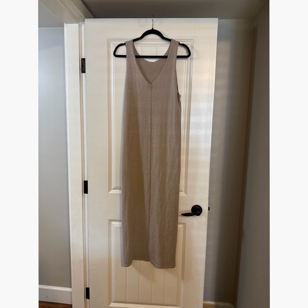 Tan Sleeveless Dress